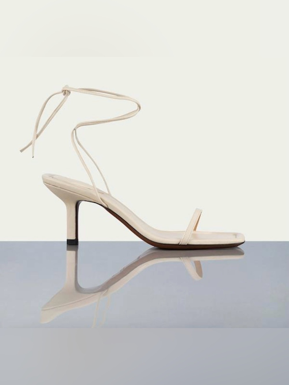 FRAME Le Ozzie Sandal in Bone sz 39 8 8.5